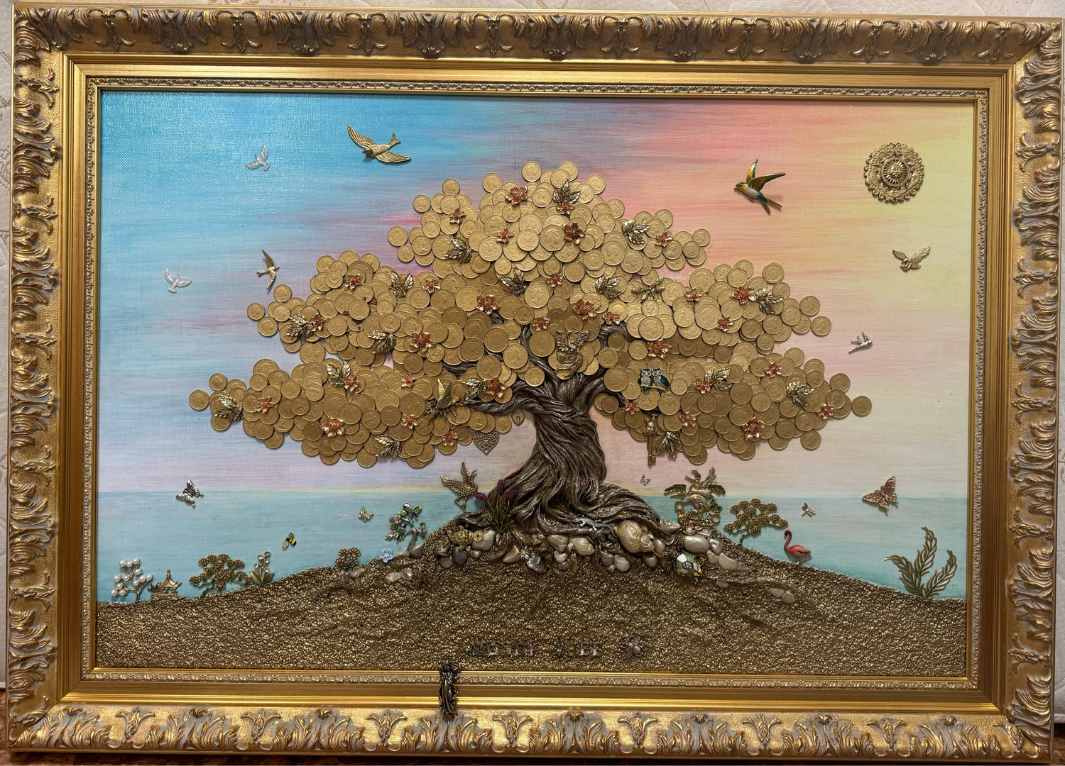 Photo №1 к отзыву покупателя Dinar о товаре Денежное дерево "БОНСАЙ"-символ процветания и благополучия.