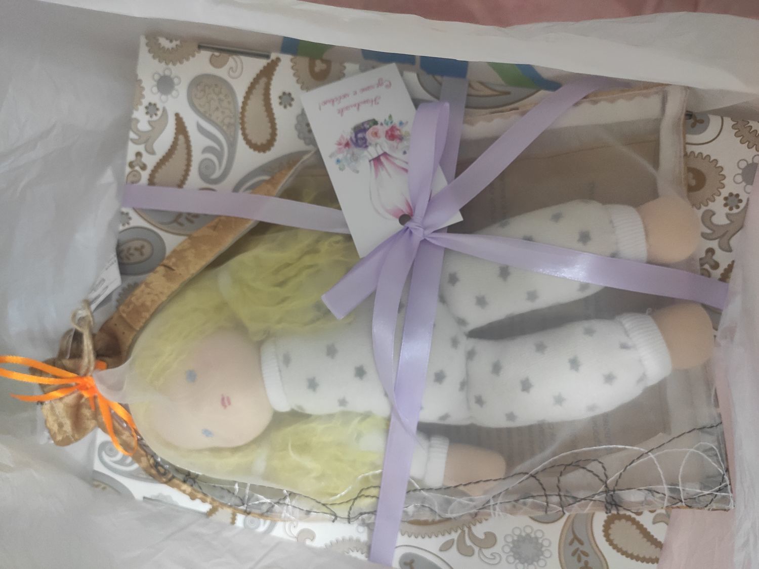 Фото №1 к отзыву покупателя Юлия о товаре Вальдорфские куклы -Текстильная кукла Ладушка
