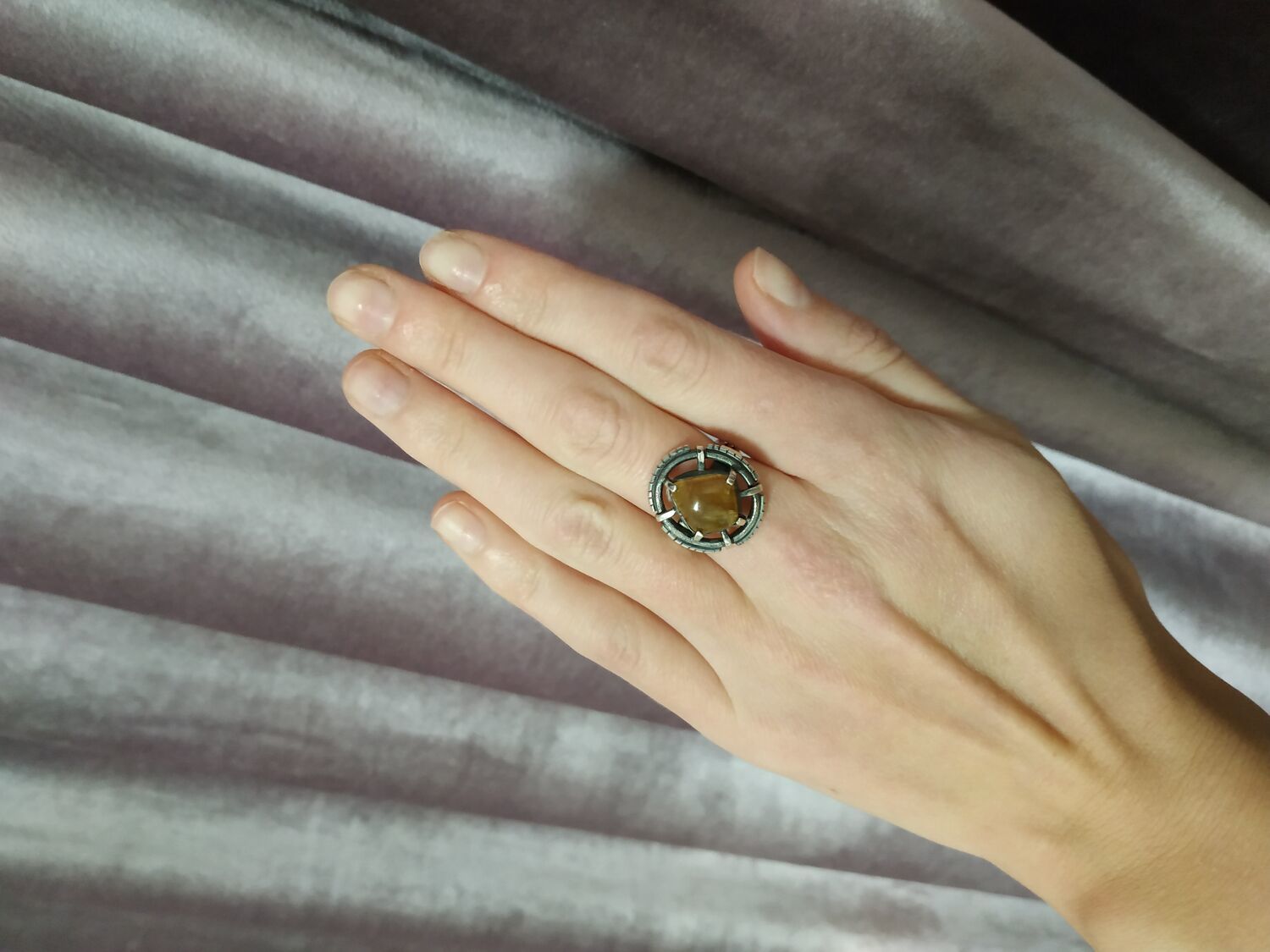 Фото №1 к отзыву покупателя Валерия о товаре Серебряное кольцо с турмалином