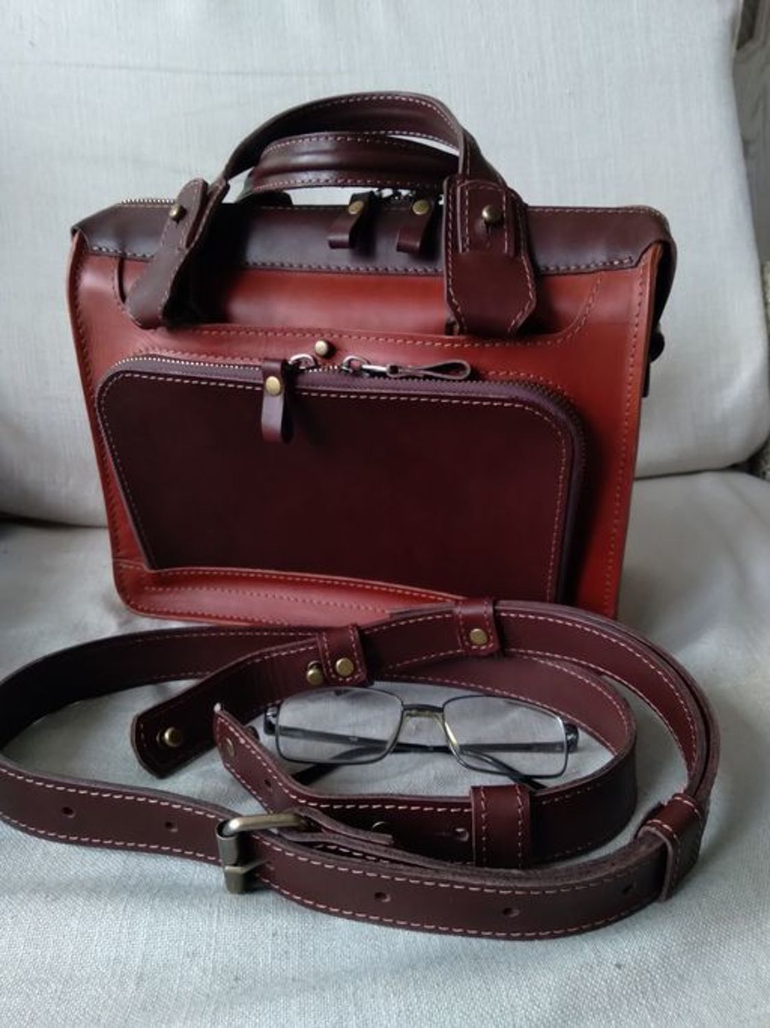 Photo №1 к отзыву покупателя Sergej о товаре Мужская сумка: Кожаная сумка