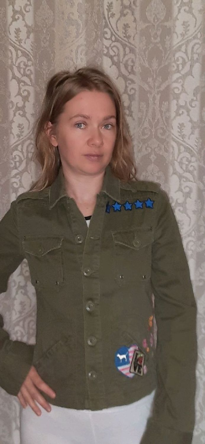 Фото №2 к отзыву покупателя Надежда Ситникова VK о товаре Винтаж: Куртки винтажные: Эксклюзив от VS, Символ Мира!Make love, not..!Хиппи и еще 1 товар