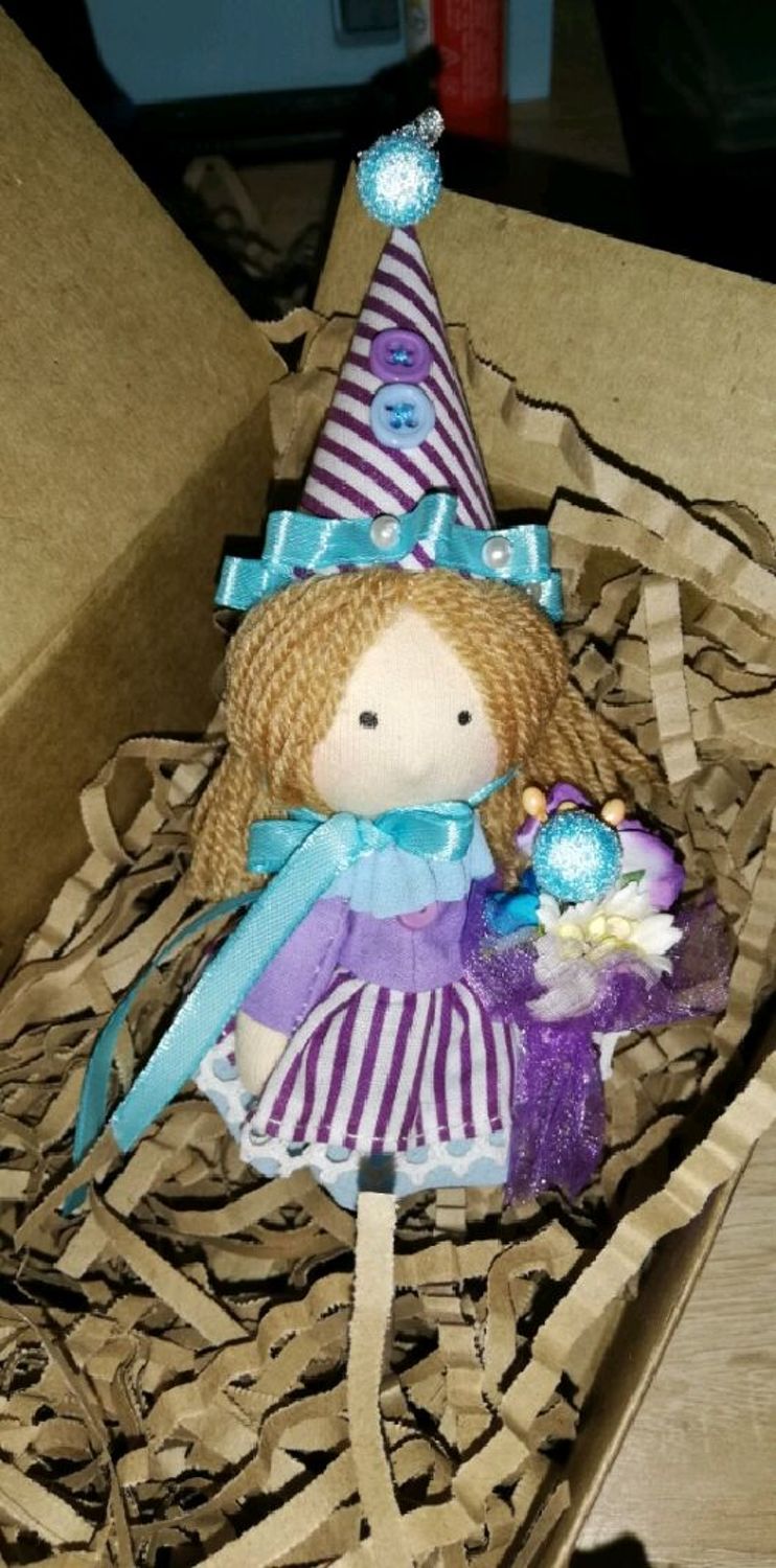 Фото №1 к отзыву покупателя Олеся о товаре Текстильная куколка - феечка Софи
