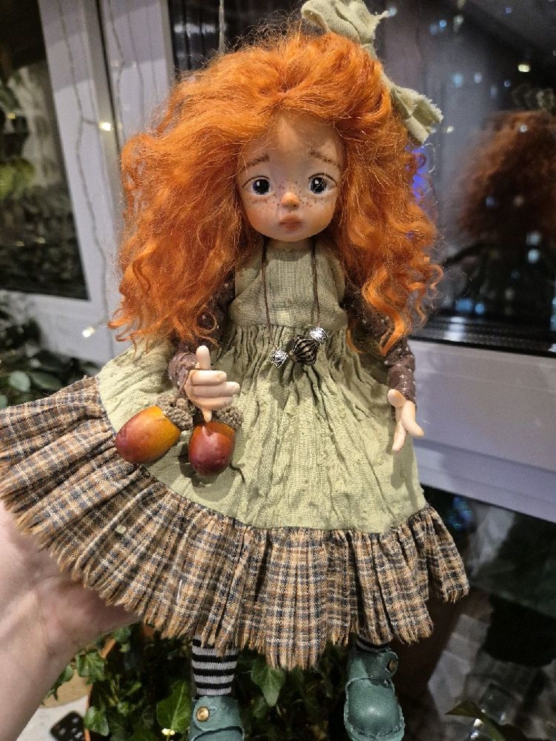 Photo №1 к отзыву покупателя Yuliya о товаре Кукла Сьюзи. Будуарная кукла. Кукла ручной работы. Красавица.