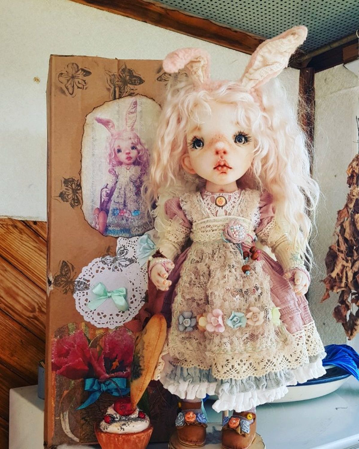 Photo №1 к отзыву покупателя Natalya о товаре Мой ангел. Коллекционная интерьерная кукла.