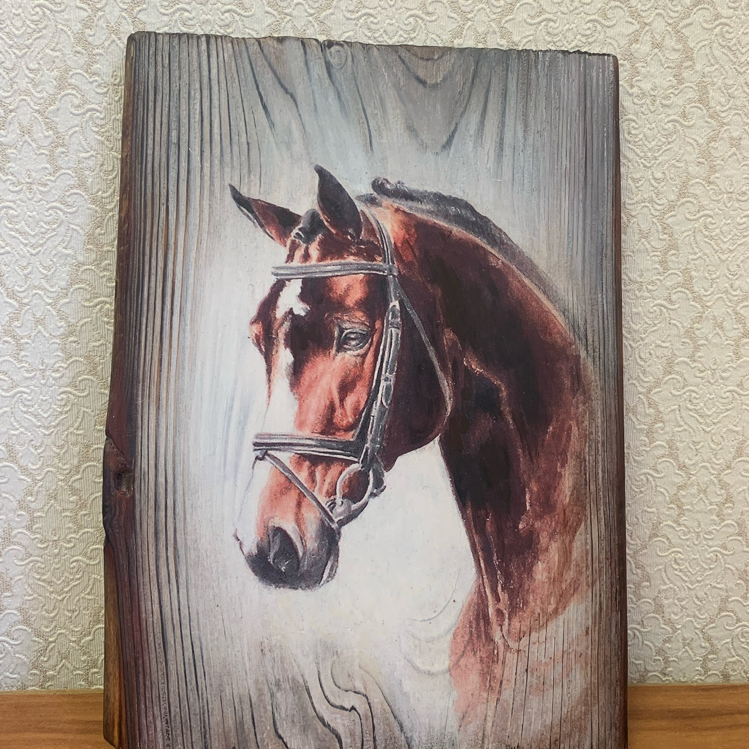 Photo №3 к отзыву покупателя Olga Shaburova о товаре Панно "Гнедая лошадь"