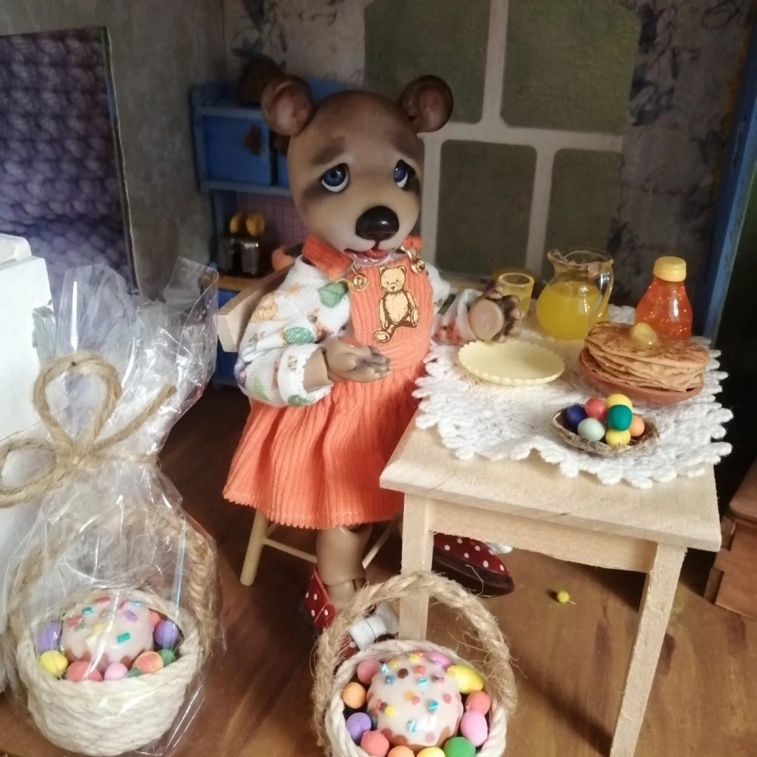 Photo №1 к отзыву покупателя Yuliya Demko о товаре Куличи для кукольного дома - Еда для кукол and 2 more items