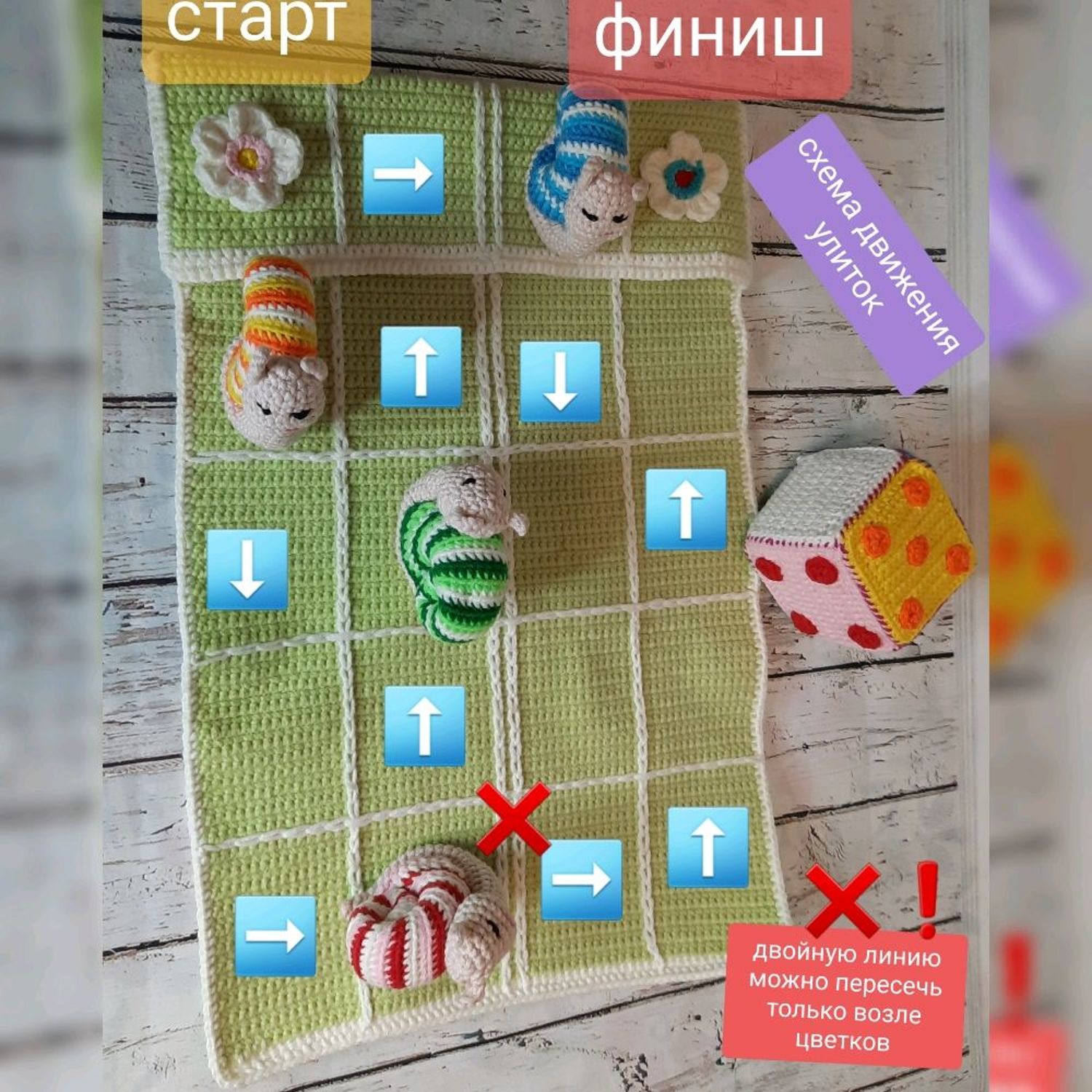 Фото №1 к отзыву покупателя Наталья ( buketyizkonfetkr ) о товаре МК "Улитки-Спринтеры" развивающая игровая сумочка