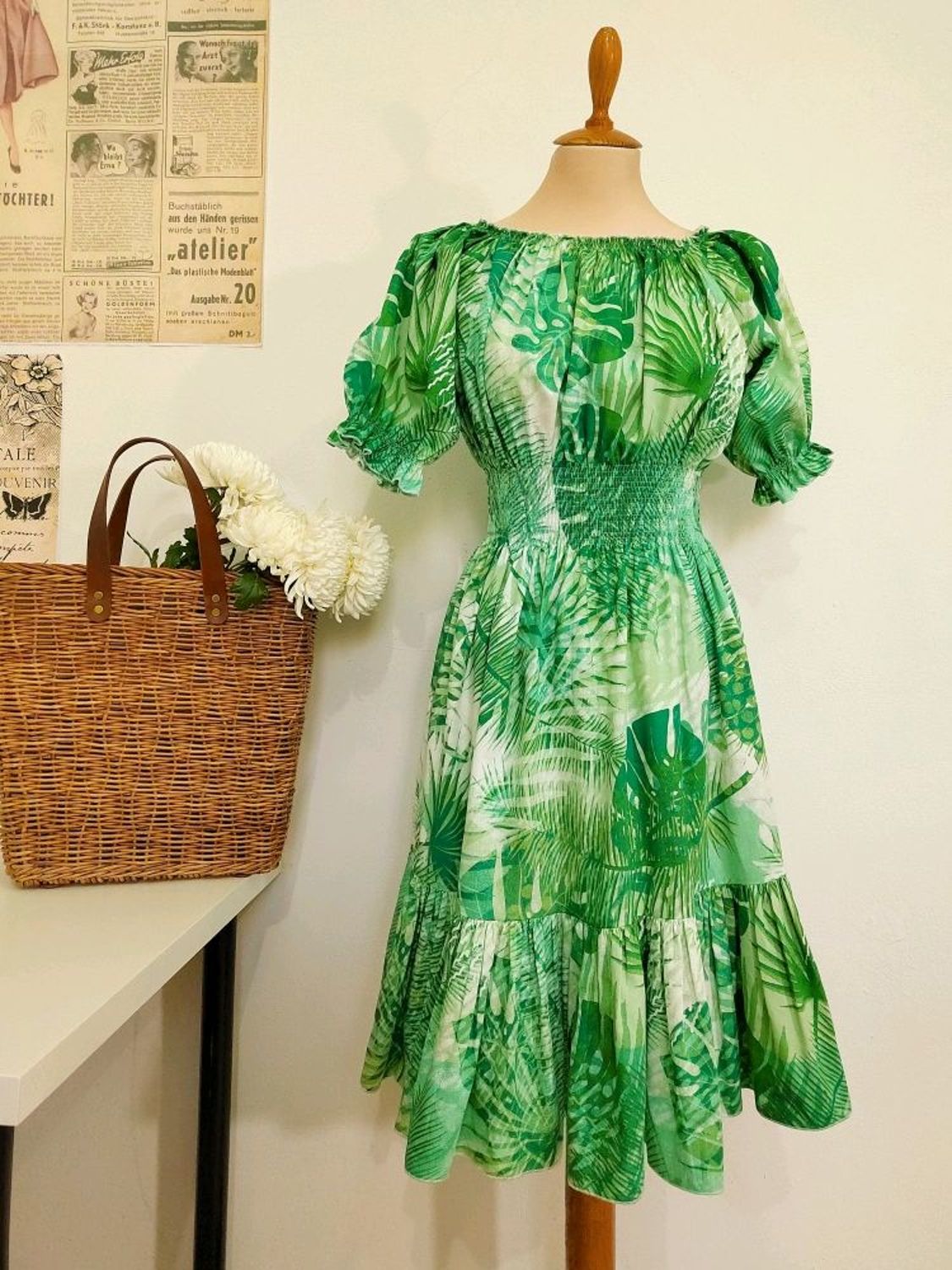 Фото №3 к отзыву покупателя MissKris Авторские платья для женщин и девочек о товаре Плетеная сумка-шоппер