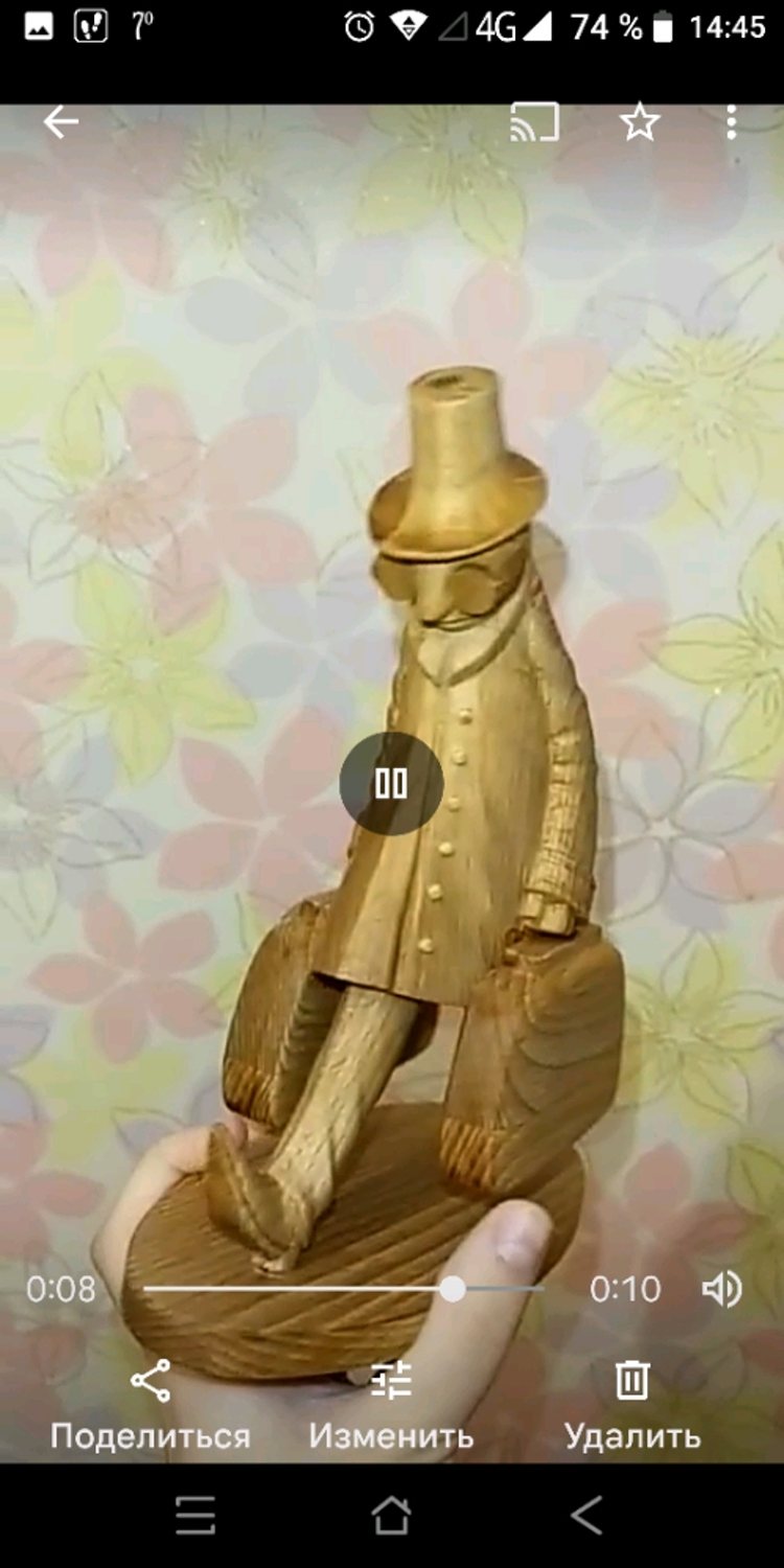 Photo №1 к отзыву покупателя prostomou@mail.ru о товаре Часы: Деревянные часы настольные .Время - деньги