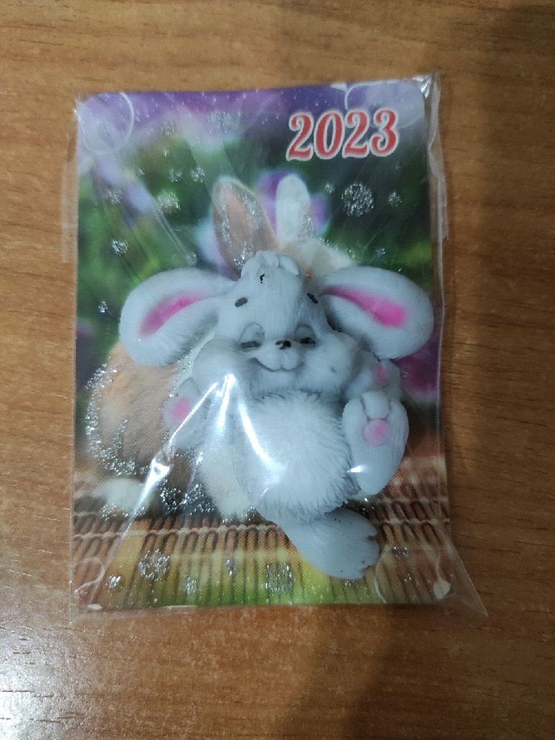 Фото №1 к отзыву покупателя Vesnushka Vesnushka о товаре Мыло кролик символ года и карманный календарик