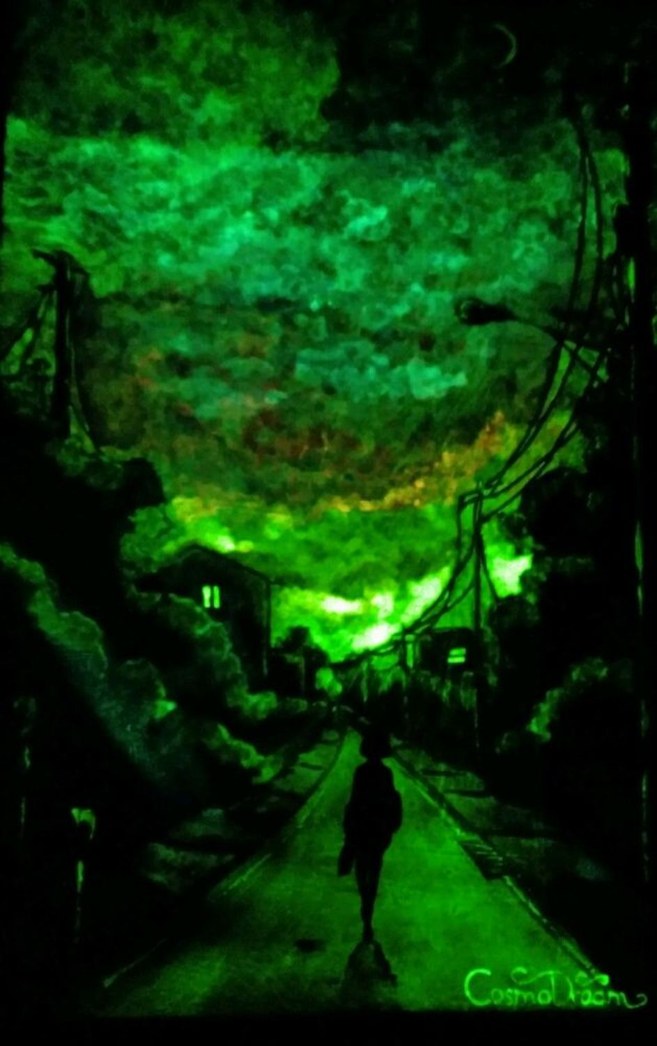 Фото №2 к отзыву покупателя Юлия Громова о товаре Светящаяся в темноте картина «Шагая по аллее»