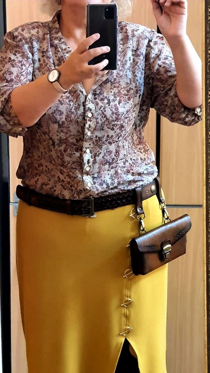Фото №1 к отзыву покупателя ДНГ о товаре Ремень женский кожаный в джинсы в "Ковбойском стиле"