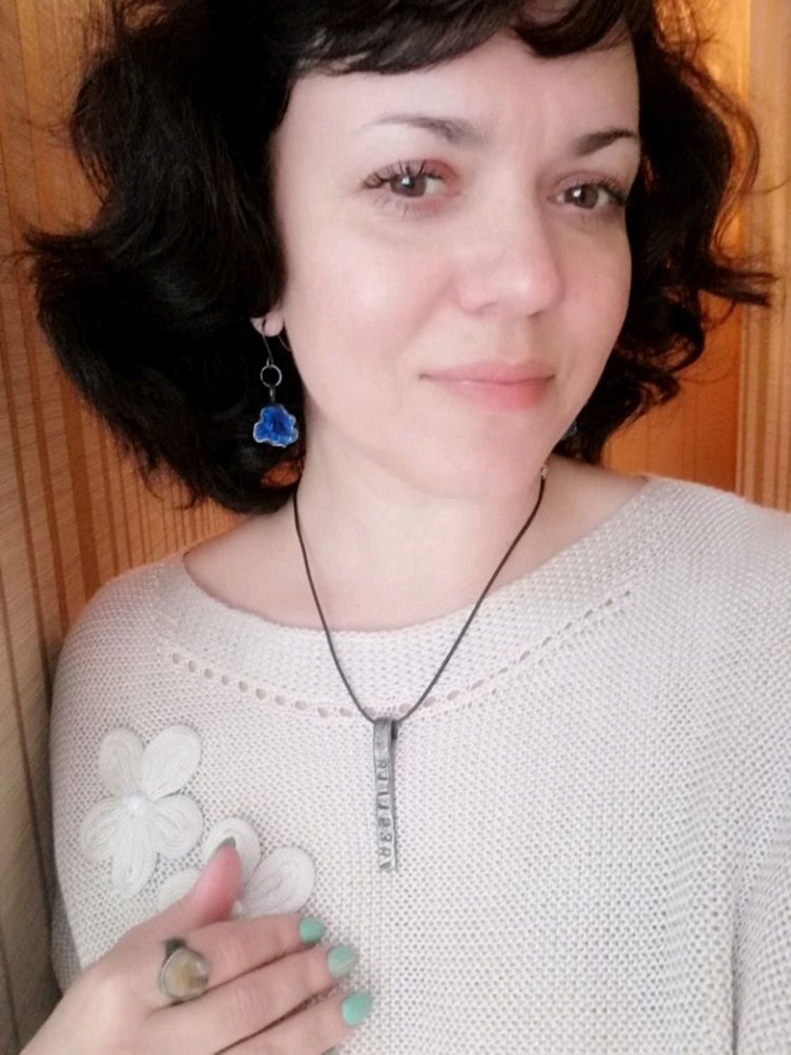 Photo №1 к отзыву покупателя Rakshevskaya Natalya о товаре Серьги с азуритом