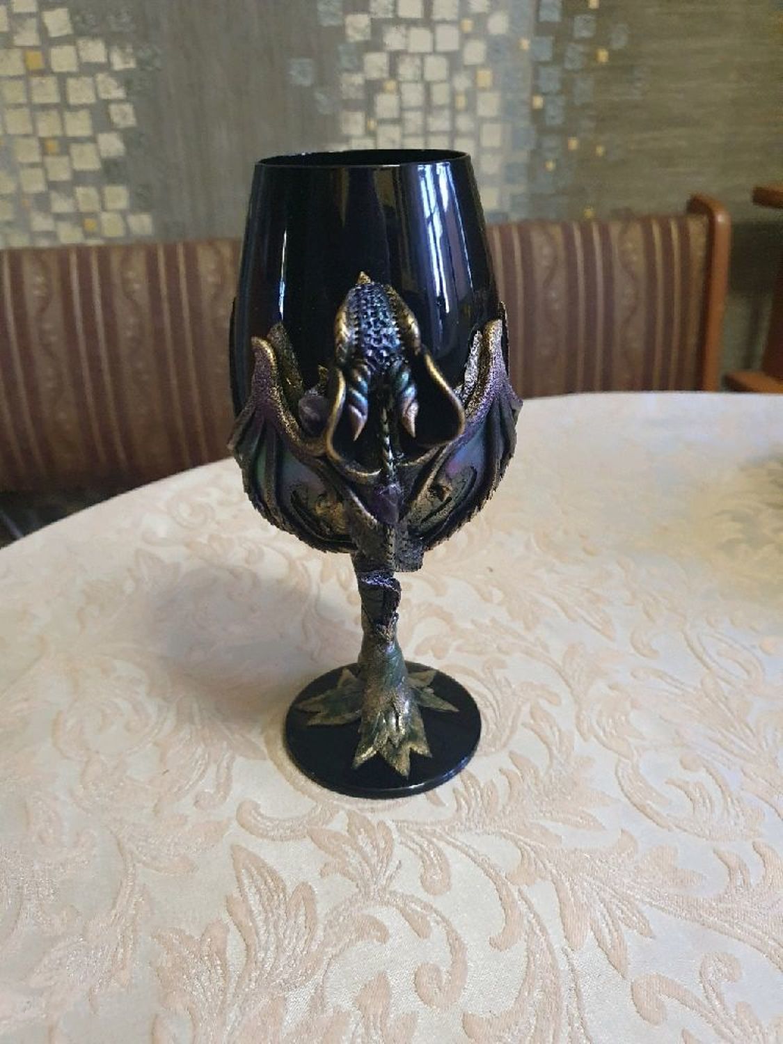 Фото №4 к отзыву покупателя Максим Григорьевич о товаре Черный бокал ( black wineglass ) фужер для дегустации luxury