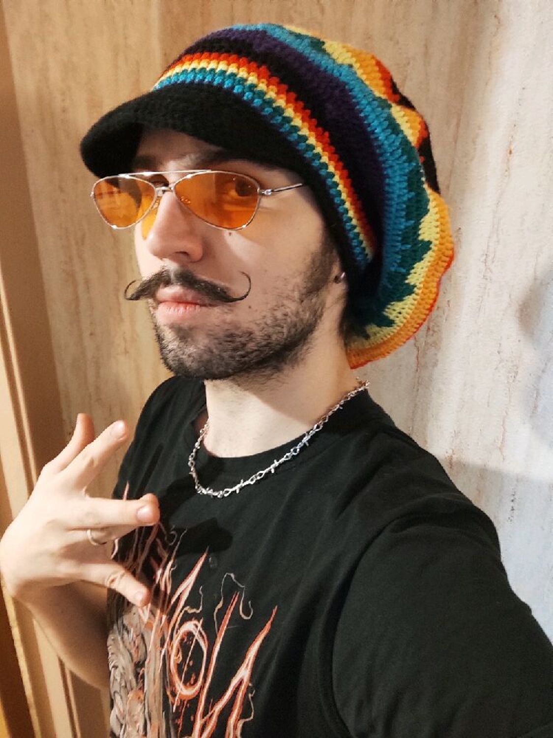 Photo №3 к отзыву покупателя Aleksandr о товаре Растаманская шапка, Яркий летний берет из хлопка
