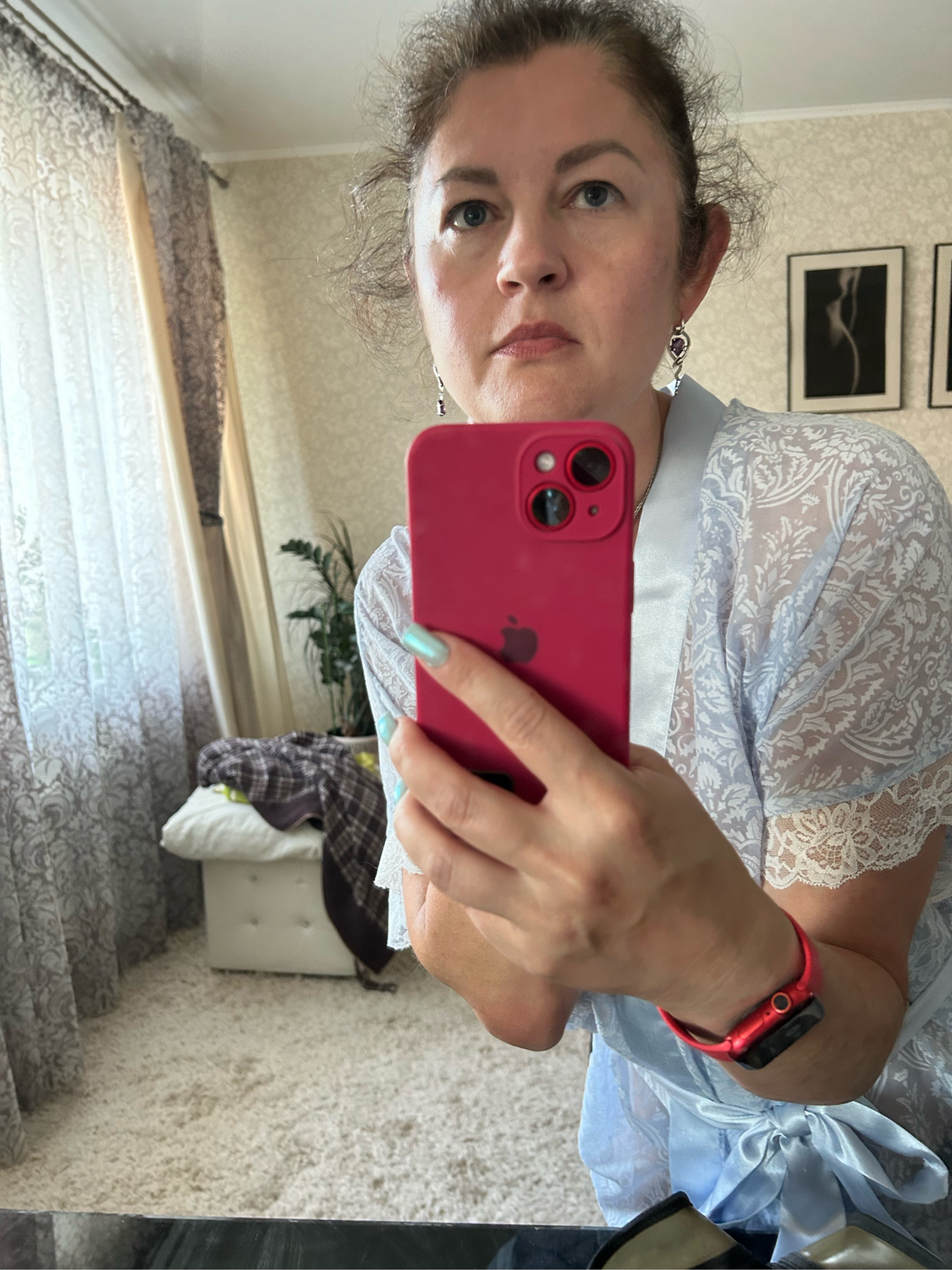 Photo №2 к отзыву покупателя Elena о товаре Серьги Змеи из серебра асимметричные с аметистами