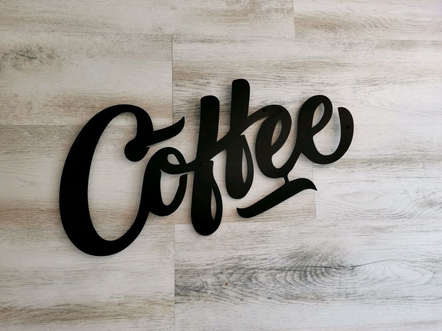 Фото №1 к отзыву покупателя Владислав Иванов о товаре Слово COFFEE украшение на стену