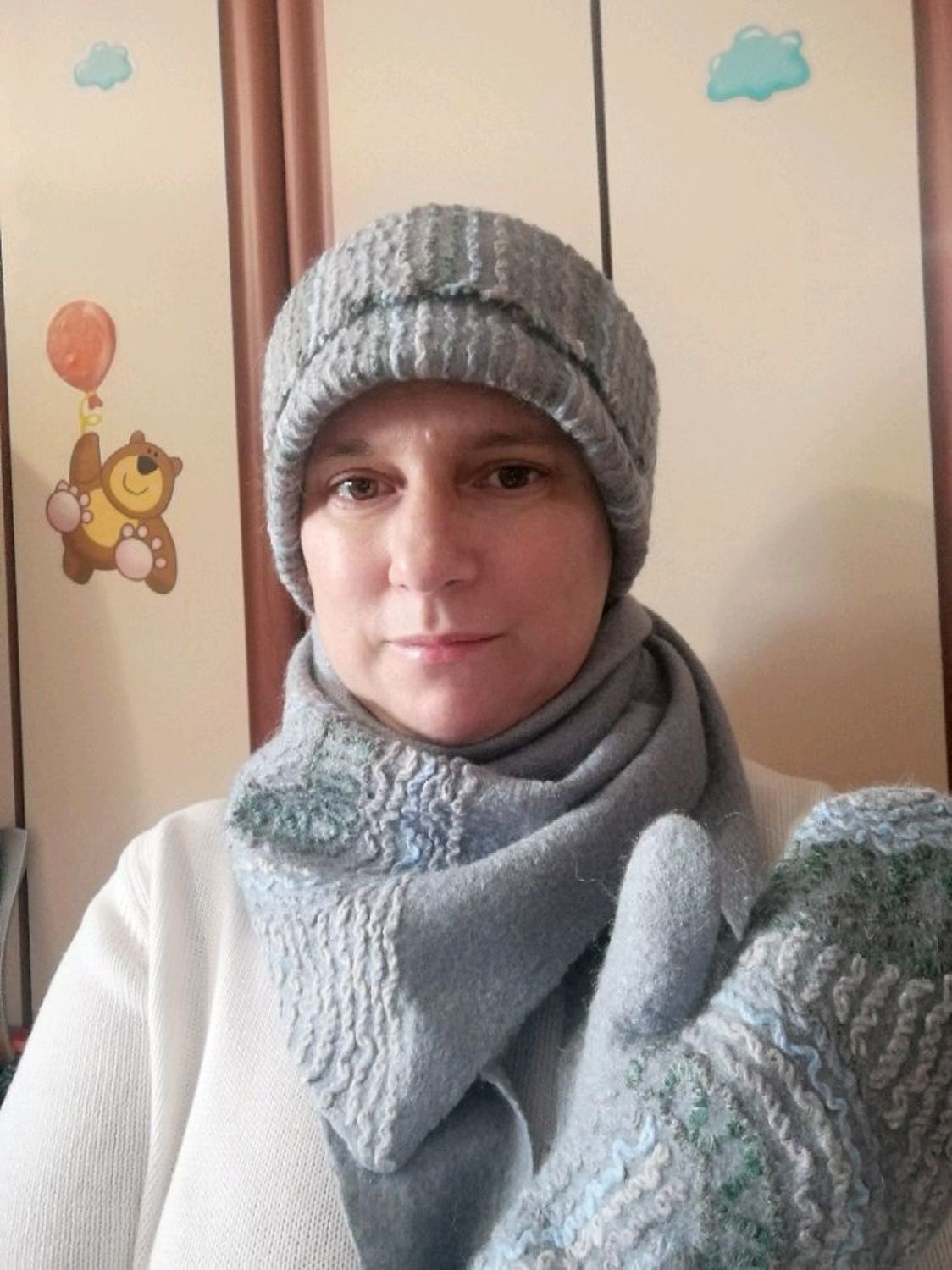 Фото №2 к отзыву покупателя Татьяна Гладыш о товаре Варежки валяные "Мороз и солнце" и еще 1 товар