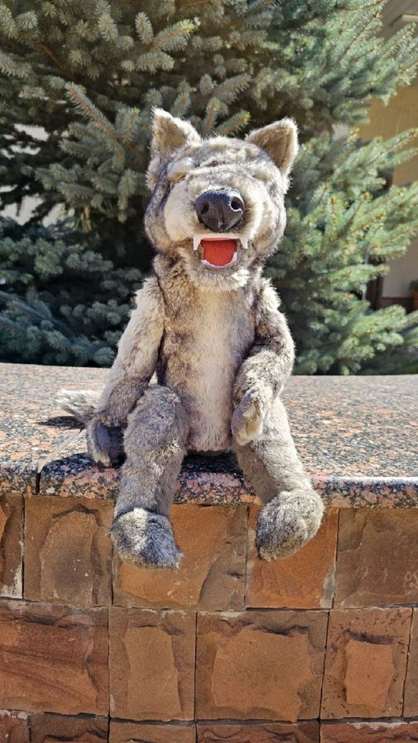 Фото №1 к отзыву покупателя Калашникова Лариса о товаре Кукла на руку волк, лиса, медведь