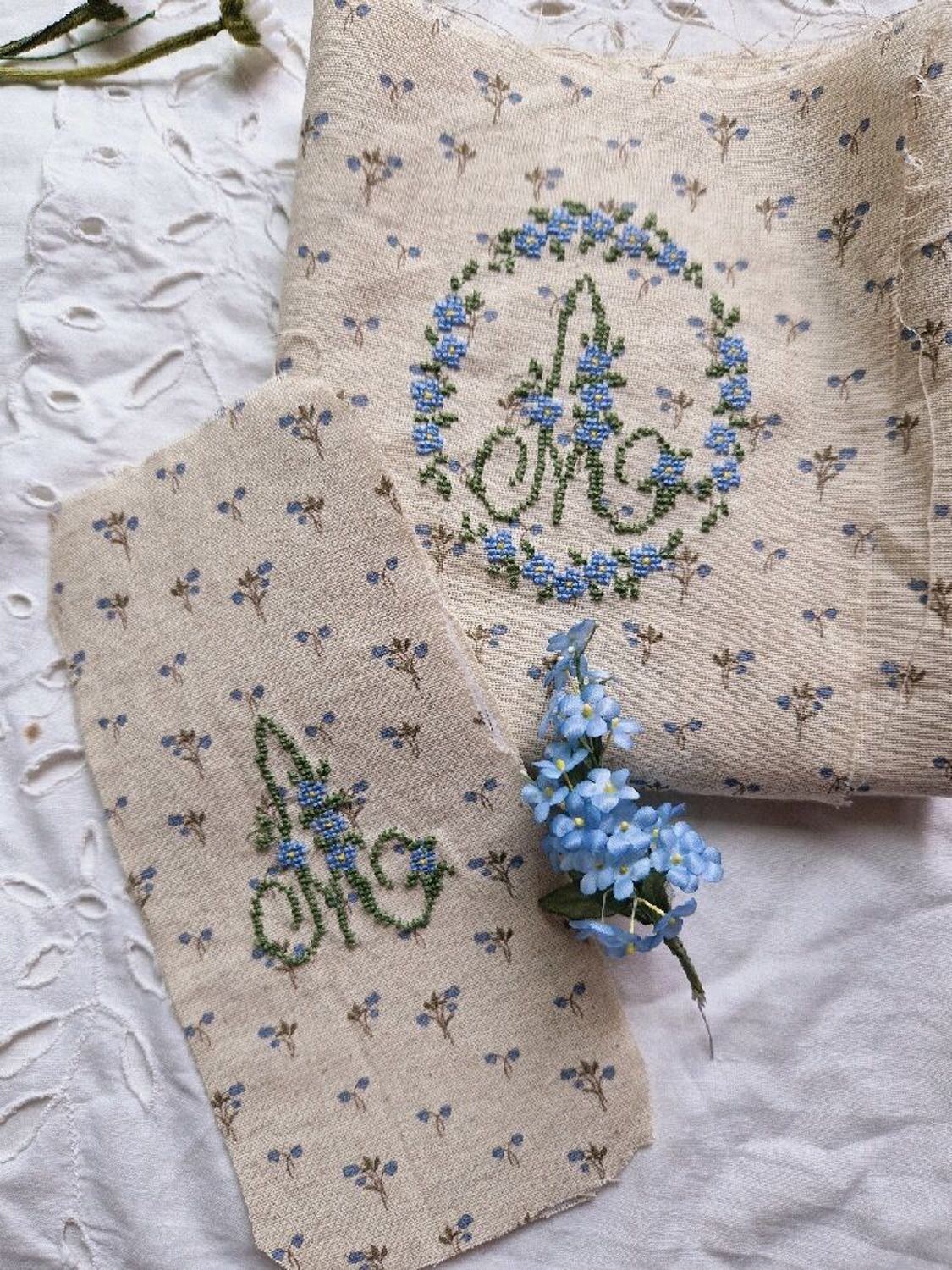 Фото №1 к отзыву покупателя Lavka Home&Cotton о товаре Лён коллекция Первоцветы Lavkadolls, 6 принтов и еще 1 товар