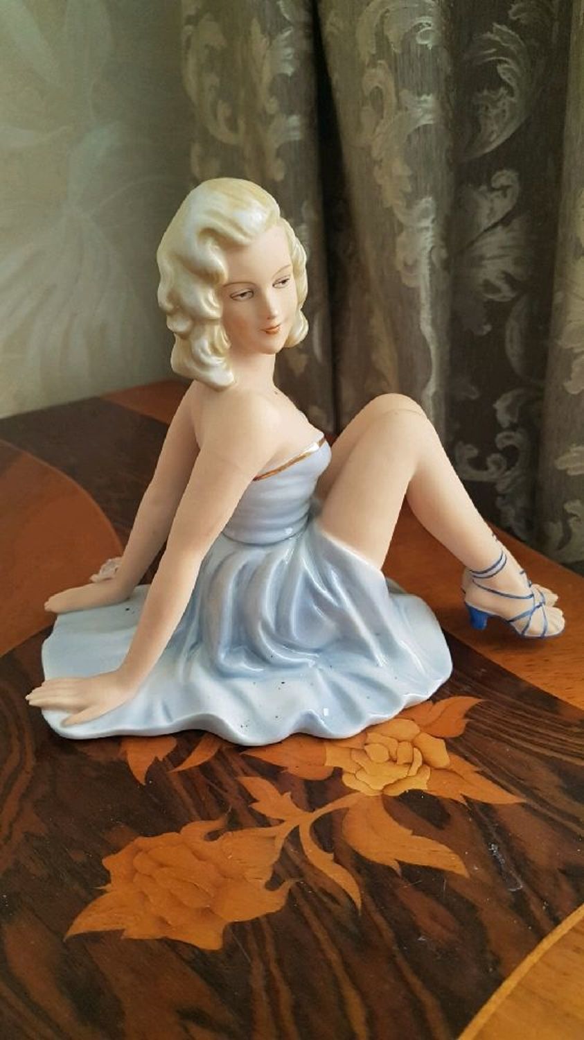 Photo №1 к отзыву покупателя IRINA NIKOLAEVNA о товаре Винтаж: Fasold&Stauch Германия фарфор статуэтка - Танцовщица в голубом