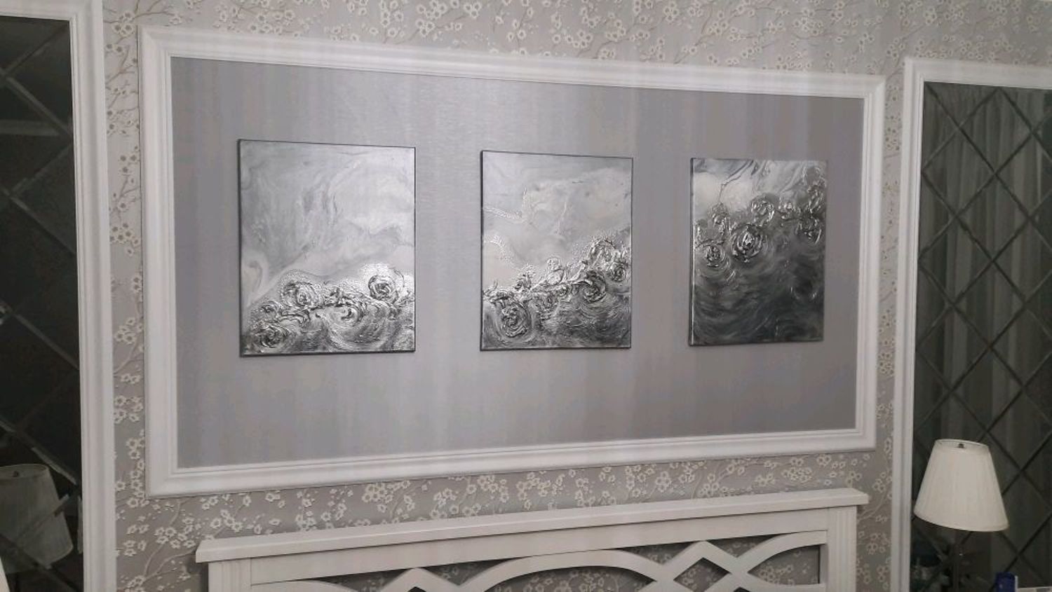 Фото №3 к отзыву покупателя Светлана Таланцева о товаре Набор фактурных картин с серебром 50*40 см