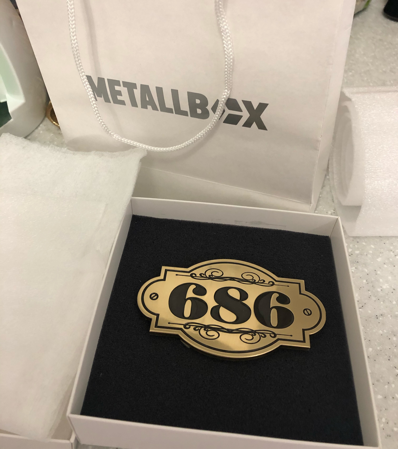 Фото №1 к отзыву покупателя Наталья о товаре Номер на дверь квартиры - METALLBOX Premium Line