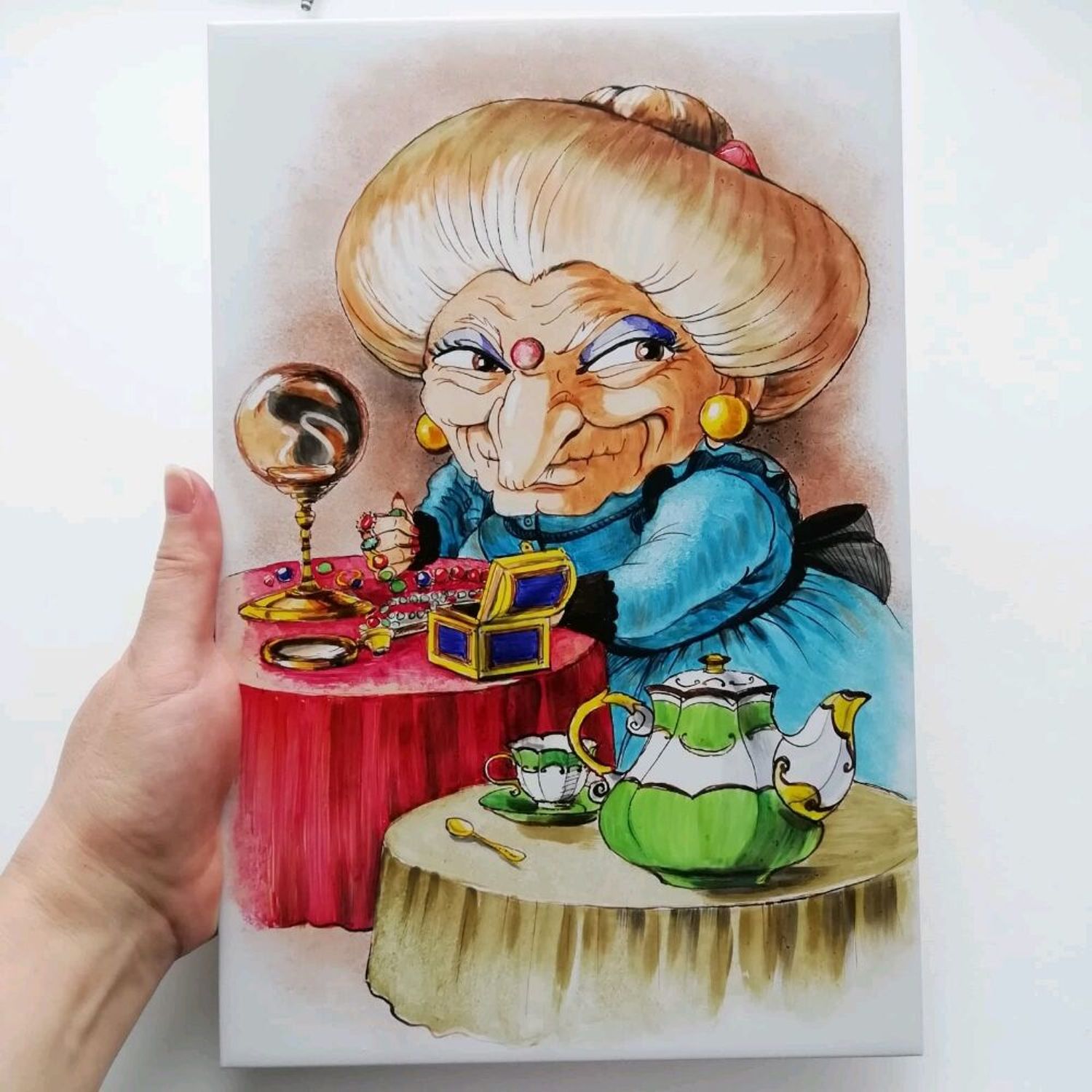 Photo №2 к отзыву покупателя Aleksandra Steklyashkina о товаре Роспись плитки Тоторо панно