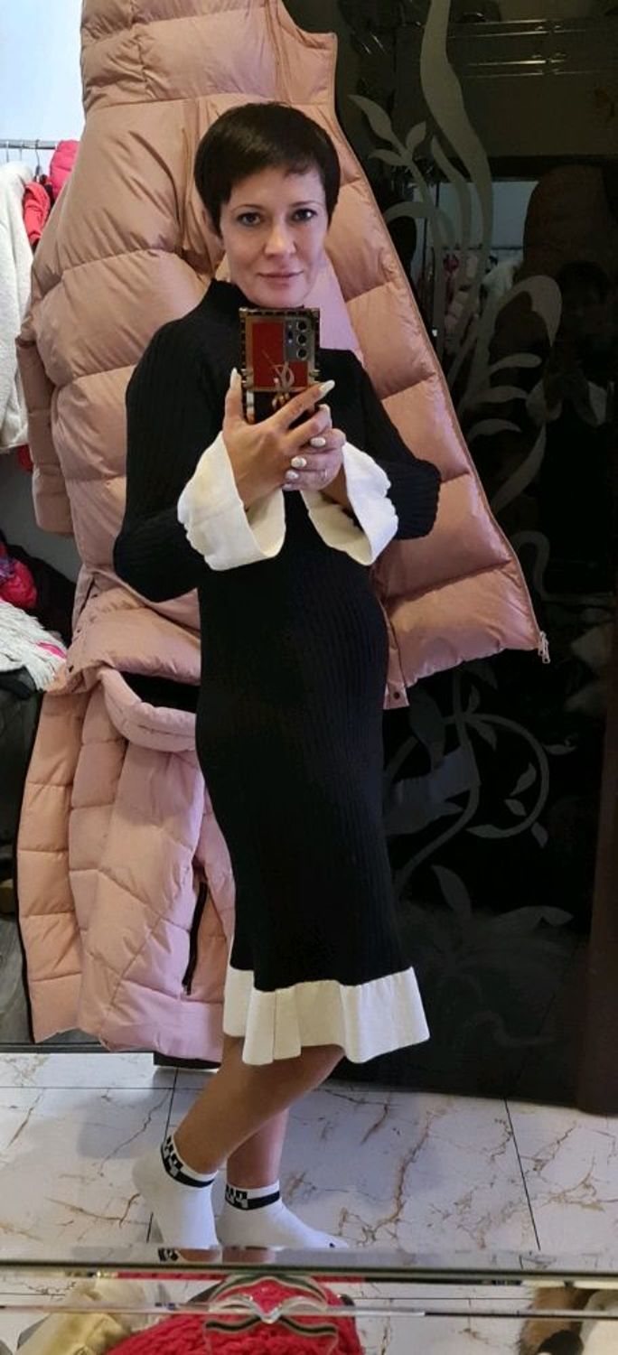 Фото №2 к отзыву покупателя Olga  Rutskaya о товаре Платье черно-белое,платье чёрное ,платье дизайнерское ! и еще 2 товара