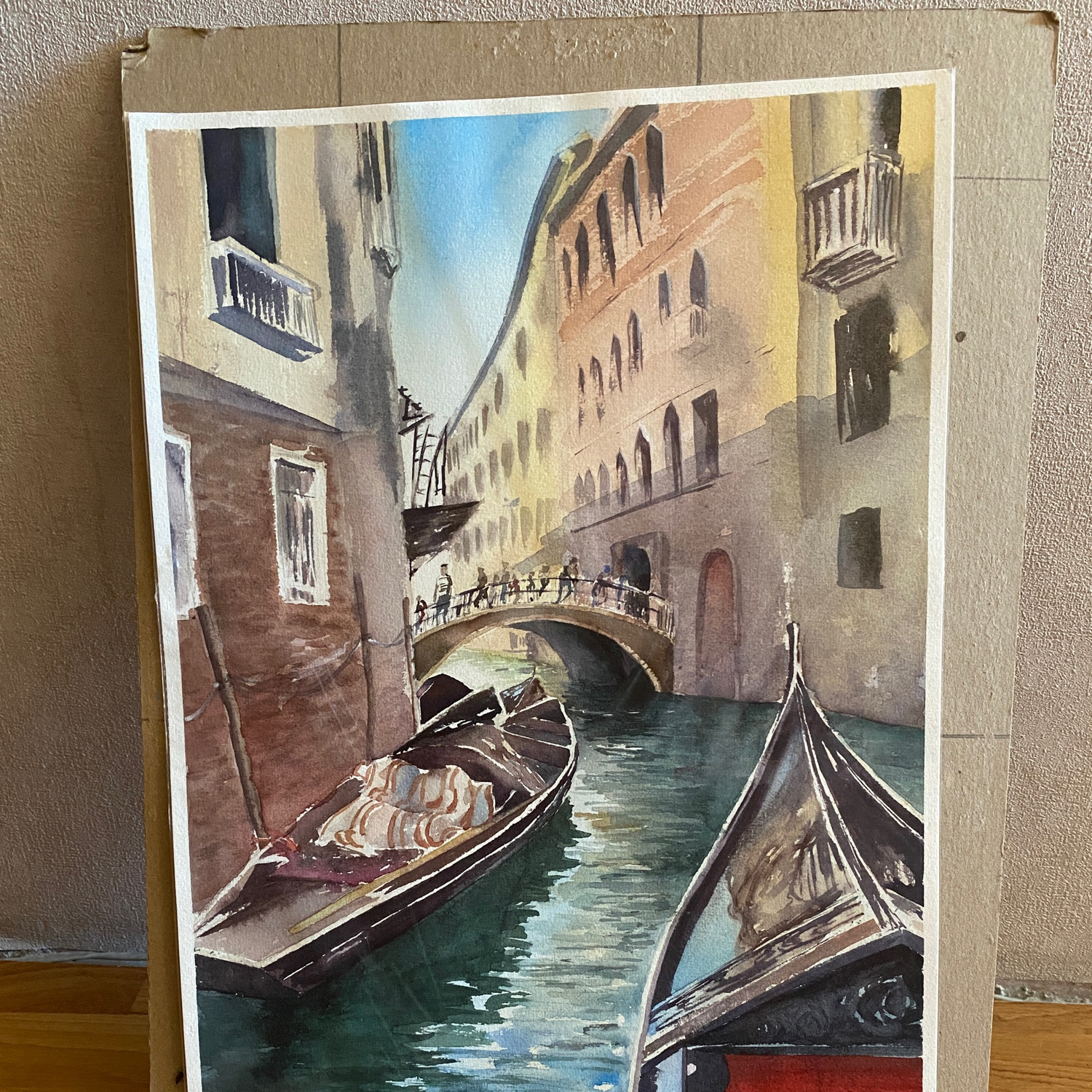 Фото №1 к отзыву покупателя Ирина арт о товаре Картина Венеция акварелью. Прогулка по улицам и каналам Венеции