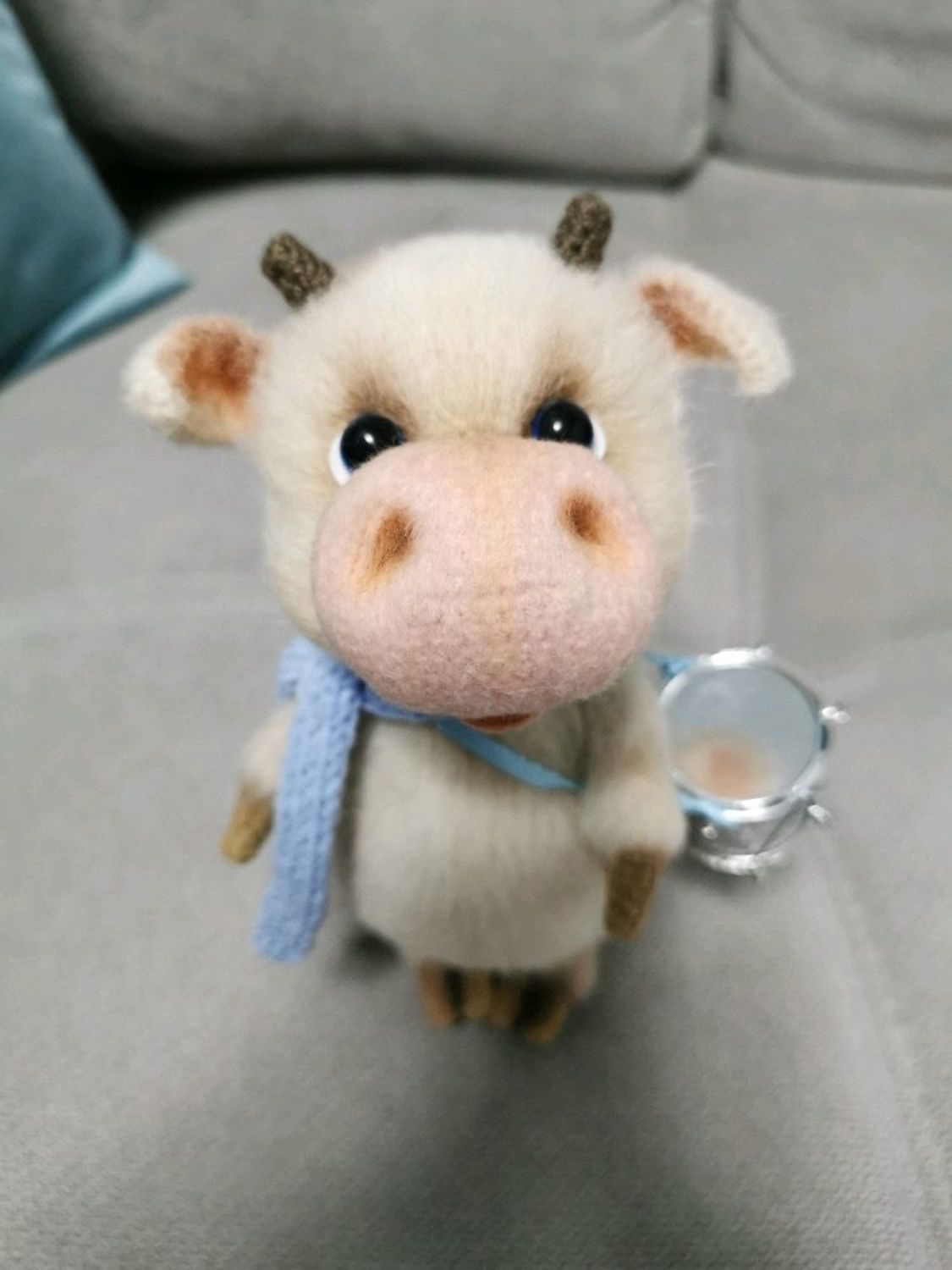 Photo №1 к отзыву покупателя Anton bk о товаре Мягкая игрушка символ года коровка бычок подарок