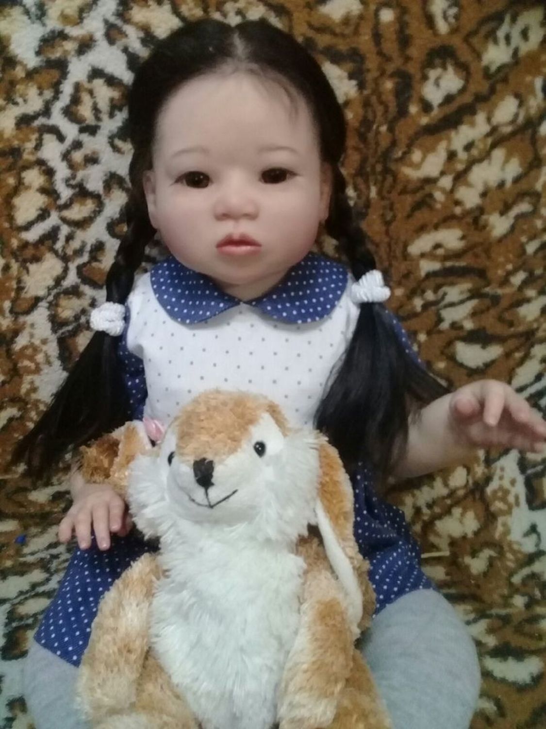 Фото №1 к отзыву покупателя Анастасия о товаре Куклы Reborn: Кукла реборн Карина