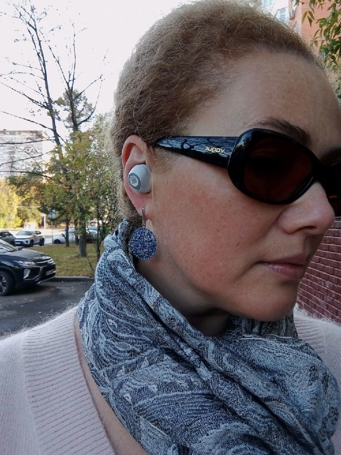 Фото №1 к отзыву покупателя катерина о товаре Серебряные серьги с кианитом "Каир"