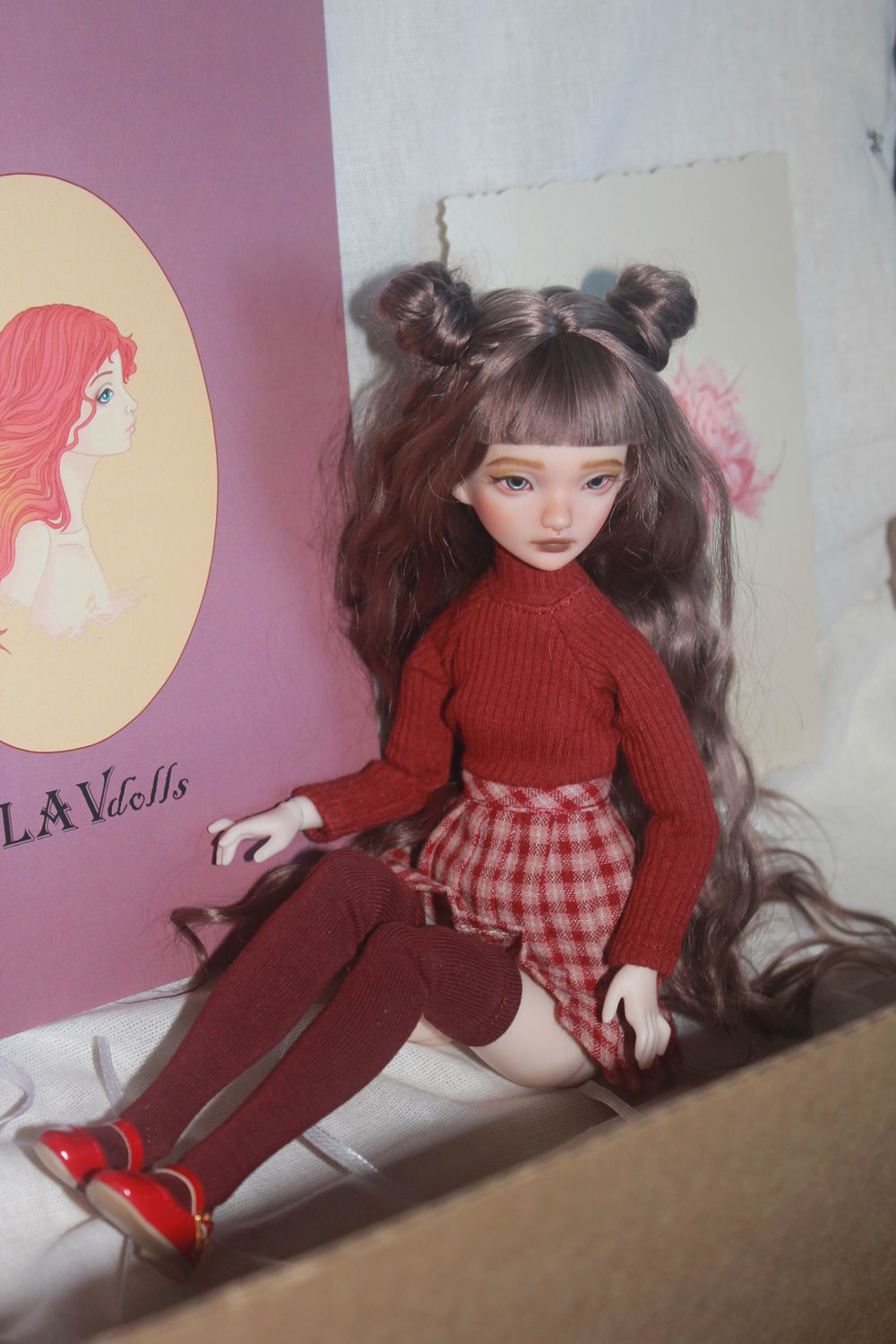 Photo №3 к отзыву покупателя Globuchik Irina о товаре Авторская шарнирная кукла Мэй