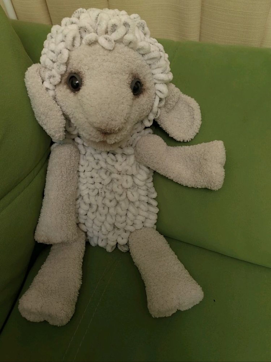 Фото №3 к отзыву покупателя Татьяна Васильева о товаре Куклы на руку заяц, овечка, собака