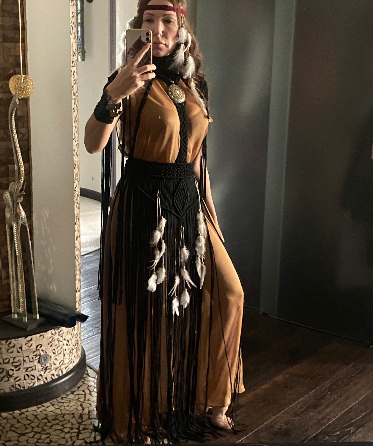 Photo №1 к отзыву покупателя Natalya о товаре Чёрное платье в технике « макраме»