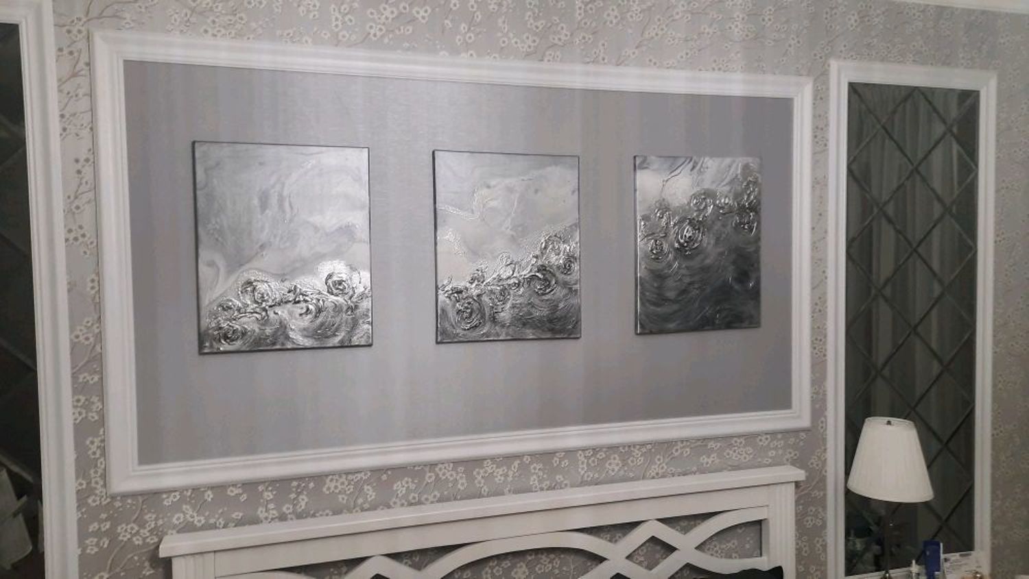 Фото №3 к отзыву покупателя Светлана Таланцева о товаре Набор фактурных картин с серебром 50*40 см
