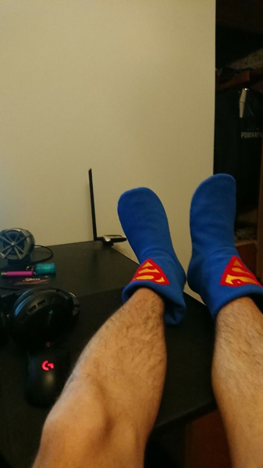 Photo №1 к отзыву покупателя Sergij о товаре Сапожки для дома "Superman"