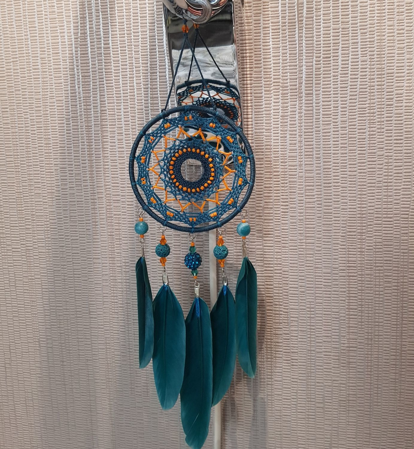 Photo №1 к отзыву покупателя Oksana о товаре Серый ловец снов Маленький ловец снов Gray dream catcher and 1 more item