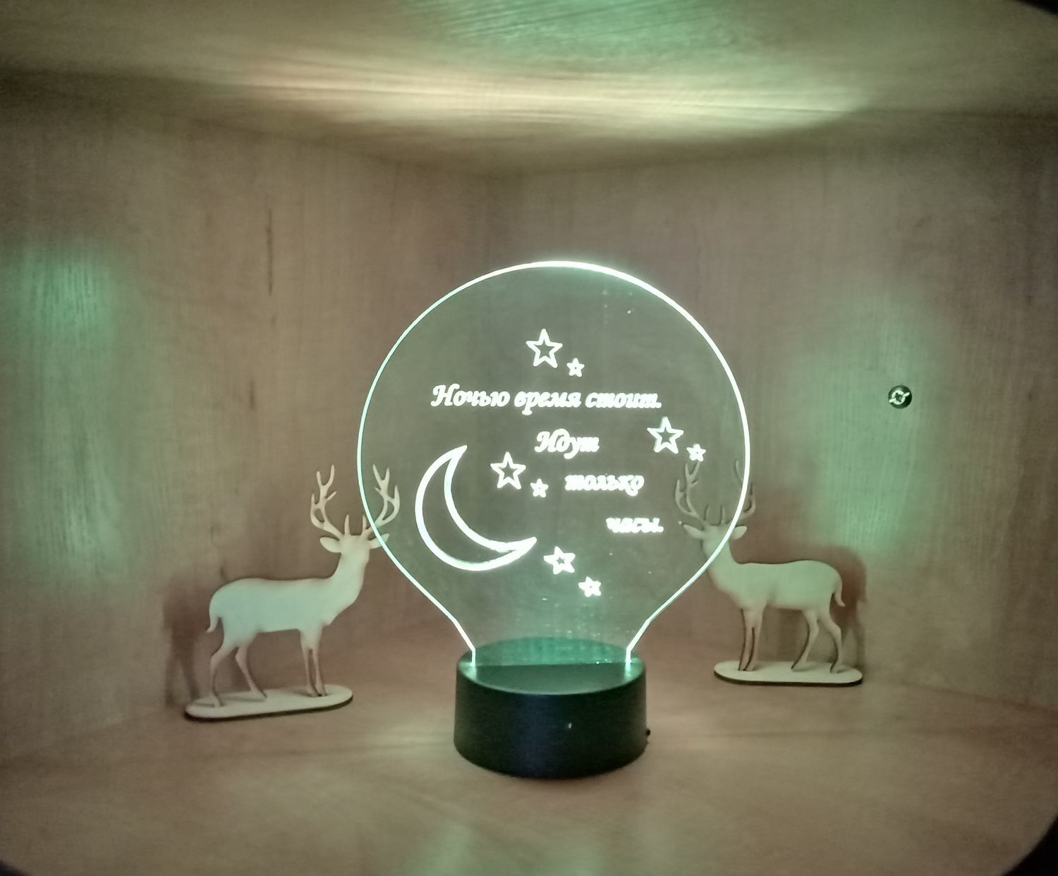Фото №2 к отзыву покупателя Наталия о товаре 3d led светильник и еще 1 товар