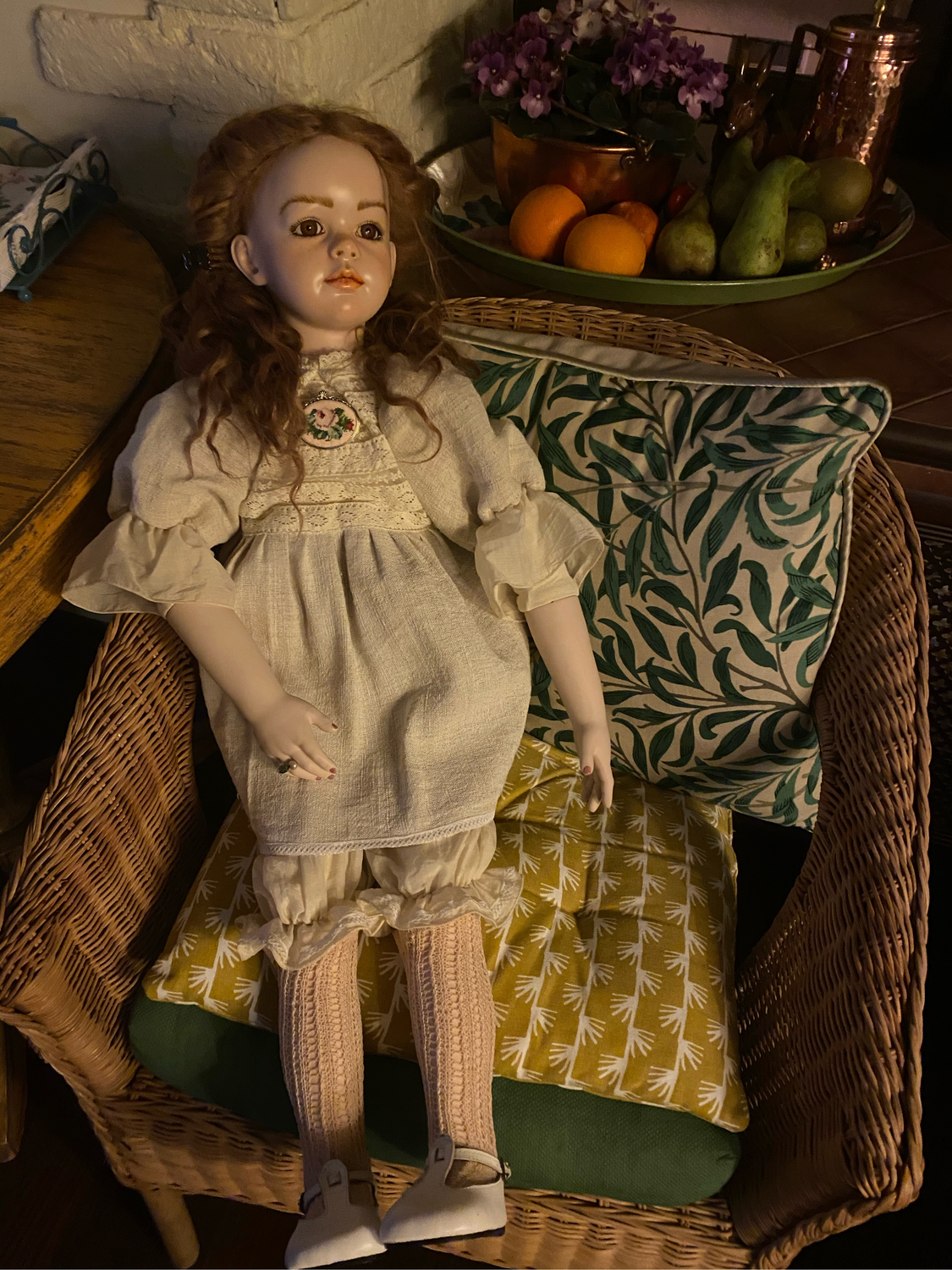Фото №1 к отзыву покупателя Ушки и Усики о товаре Гольфы для антикварной куклы хлопок