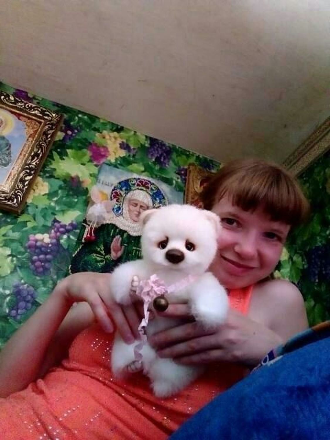 Photo №3 к отзыву покупателя Olga Romanenko о товаре Мишка Тедди,19 см сидя,полный рост 23 см.