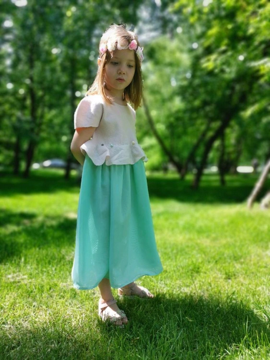 Фото №2 к отзыву покупателя Лиза  о товаре Детское платье и еще 1 товар