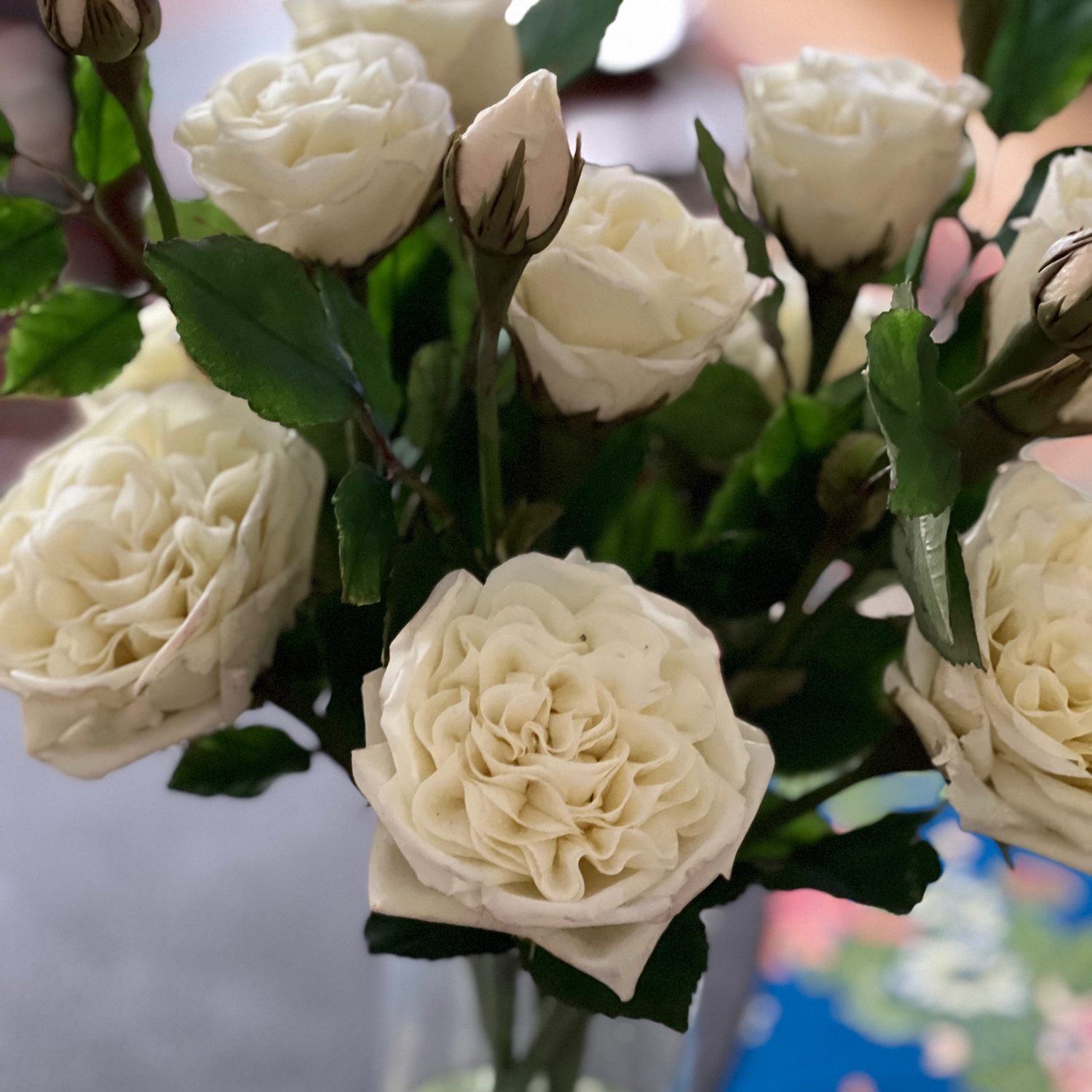 Фото №1 к отзыву покупателя Любовь  о товаре Цветы из холодного фарфора кустовые розы и еще 4 товара