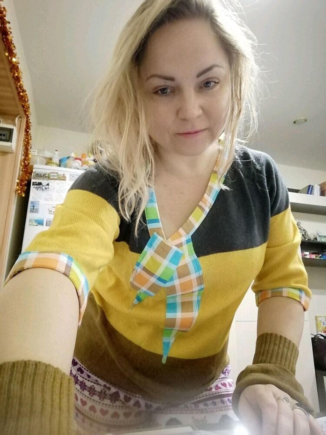 Фото №5 к отзыву покупателя Natella Volos о товаре Платье «Уютное» в стиле бохо. Оверсайз. Авторское тёплое платье и еще 2 товара