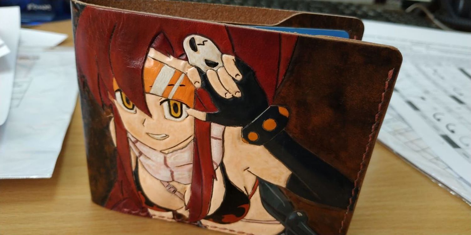 Фото №2 к отзыву покупателя Minidrony о товаре Аниме бумажник,Gurren Lagann,Yoko Littner.