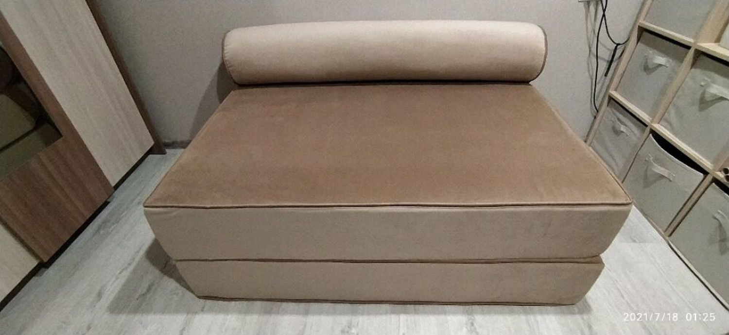 Photo №2 к отзыву покупателя Valentina Kamenskih о товаре Бескаркасный диван футон Fargus Beige