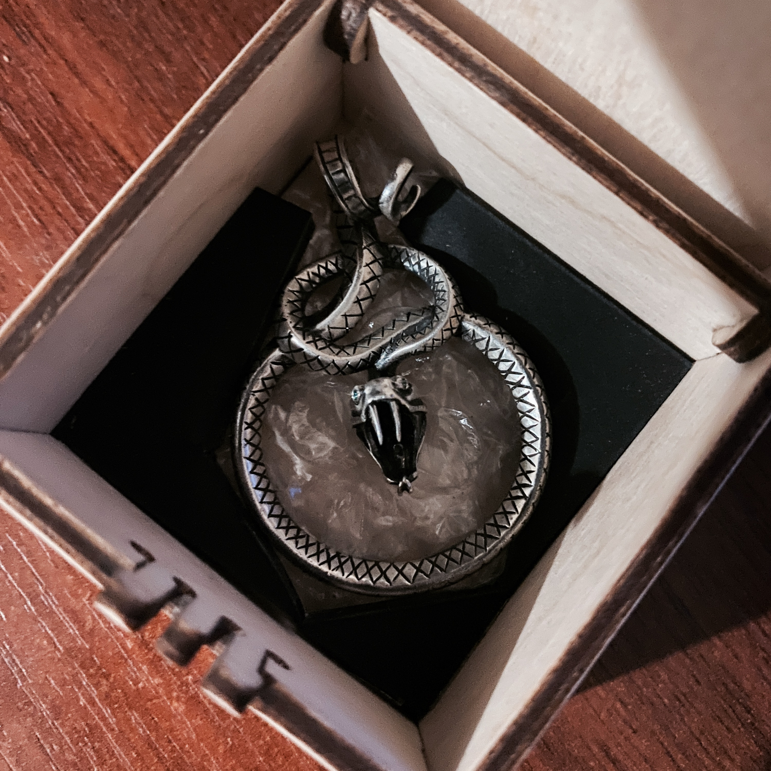 Фото №1 к отзыву покупателя Айрат Галялиев о товаре Серебряная подвеска "Змея"