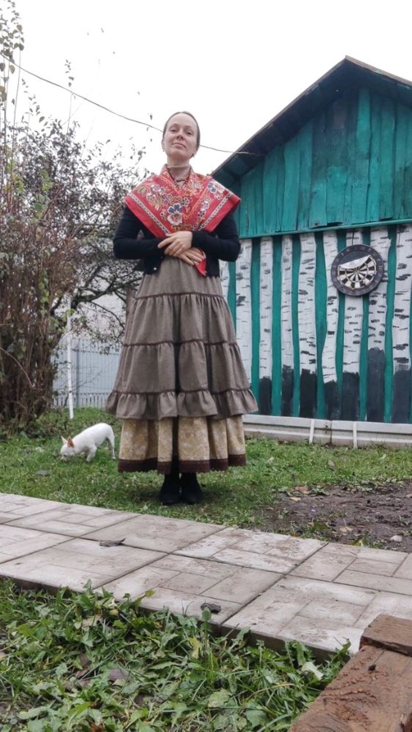 Photo №1 к отзыву покупателя Yuliya Gaevskaya о товаре Юбка зимняя теплая. Юбка двойная.