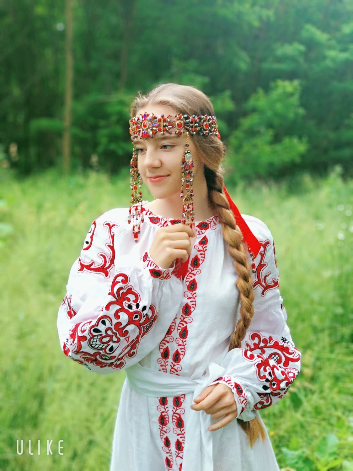 Фото №4 к отзыву покупателя Татьяна о товаре Хрустальное Очелье  "Жар птица"